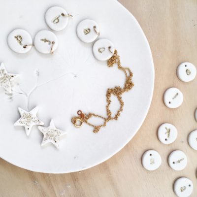 Collier lettre Dai Ceramic